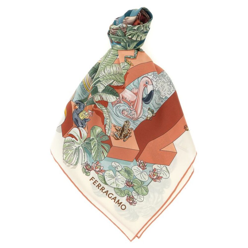 Ferragamo Multicolor Silk Women's Scarf